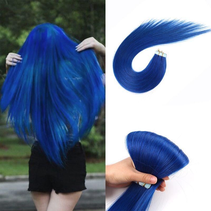 Blue hair extensions: the on-trend hair extensions in modern life
